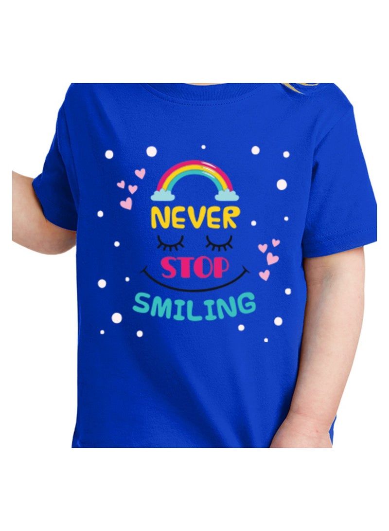 Kids Multi Color Combo Printed Design T-shirt For Girls - Fashionable Short Sleeve T-Shirt - Casual Daily Shirt For Kids - Assorted Colors