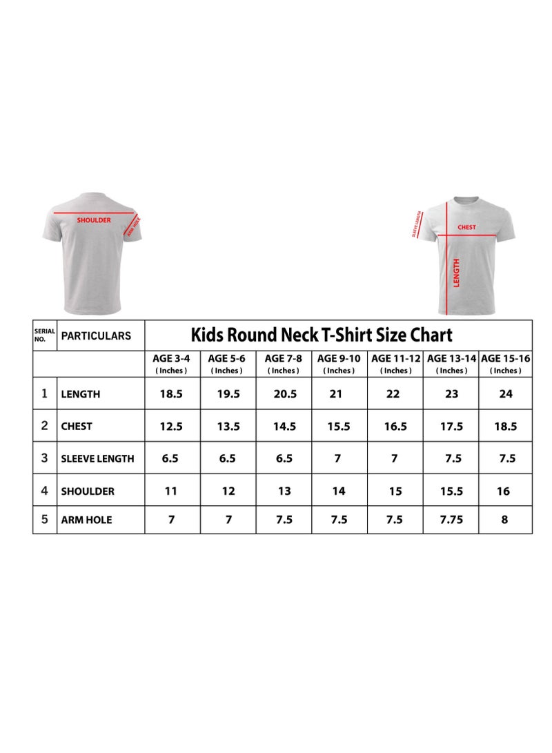 Kids Multi Color Combo Printed Design T-shirt For Girls - Fashionable Short Sleeve T-Shirt - Casual Daily Shirt For Kids - Assorted Colors