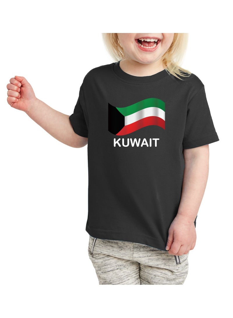 Kuwait National Day Gift Set for Girls - T-Shirt - Cap - Badge and Flag Set - Celebrate Kuwait National Day with this Kids Combo Pack in Style