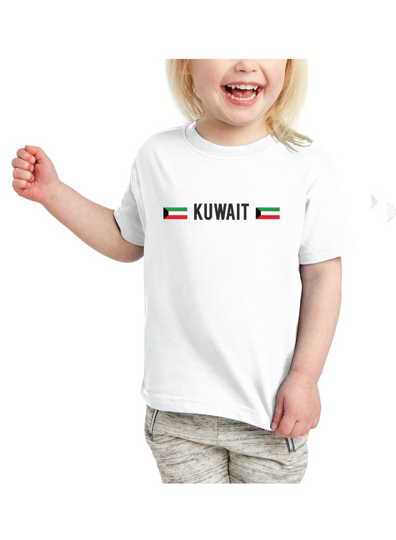 Kuwait National Day Gift Set for Girls - T-Shirt - Cap - Badge and Flag Set - Celebrate Kuwait National Day with this Kids Combo Pack in Style