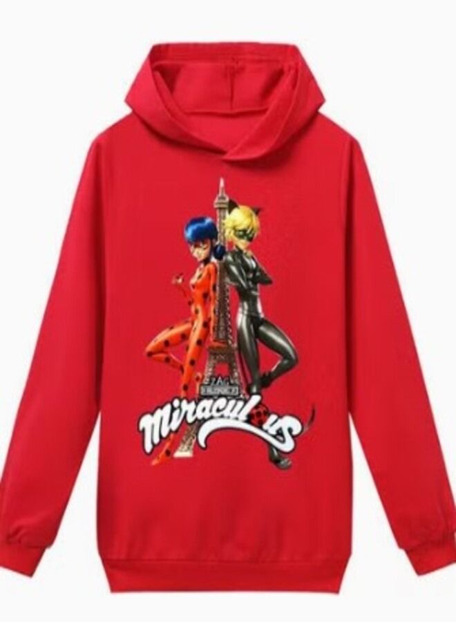 Miraculous Ladybug Printed Hoodie