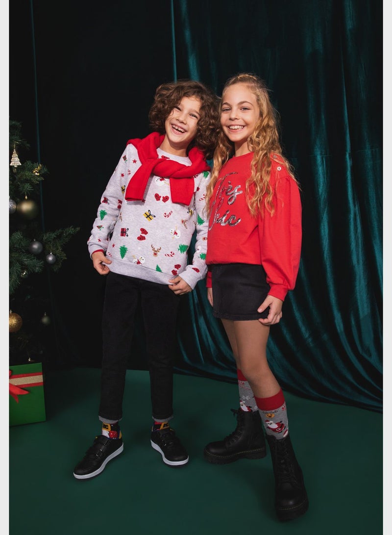 Kids Graphic Print Sweatshirt