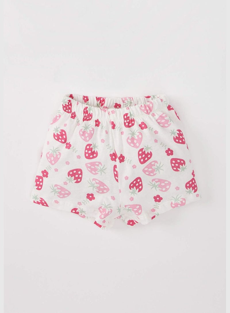 Regular Fit Short Sleeve Floral Print Lounge Set