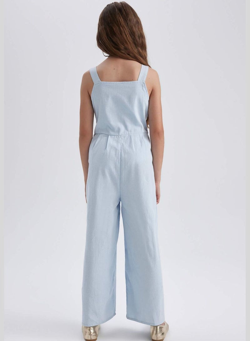 Girl Regular Fit Strappy Jump Suit