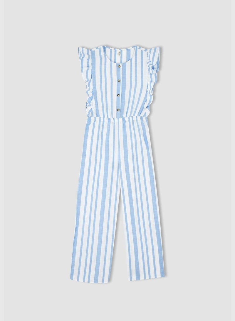 Girl Regular Fit Short Sleeve Jump Suit