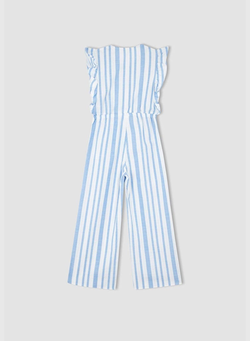 Girl Regular Fit Short Sleeve Jump Suit