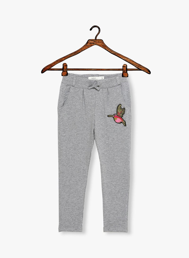 Melange Brushed Sweatpants Grey