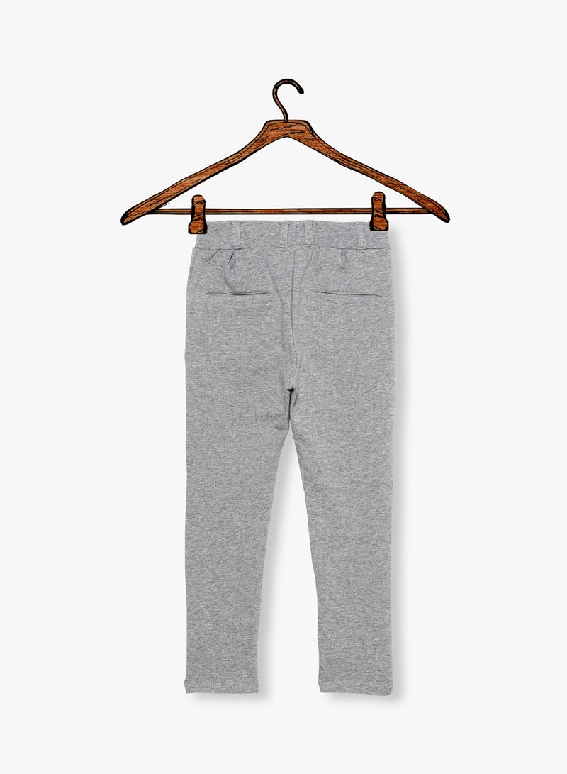 Melange Brushed Sweatpants Grey