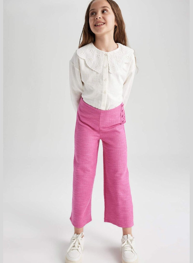 Girl Wide Leg Knitted Trousers