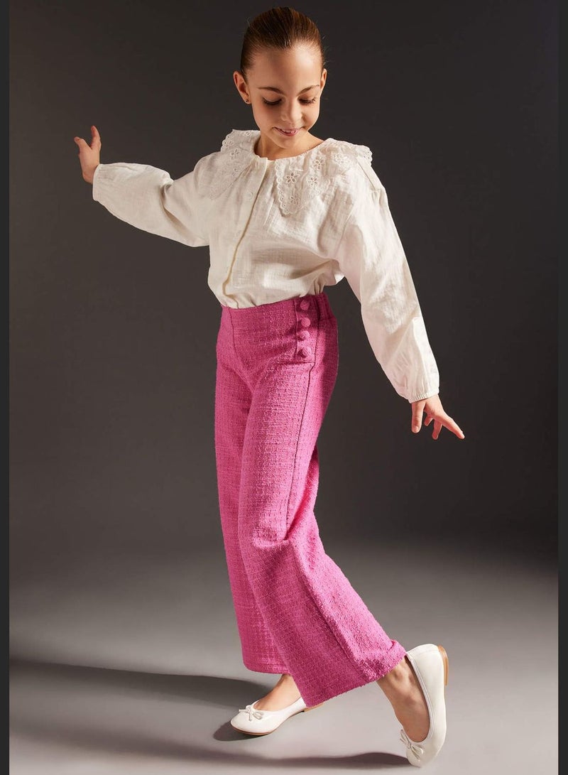 Girl Wide Leg Knitted Trousers