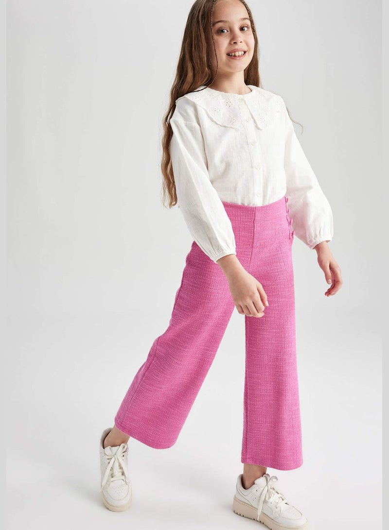 Girl Wide Leg Knitted Trousers