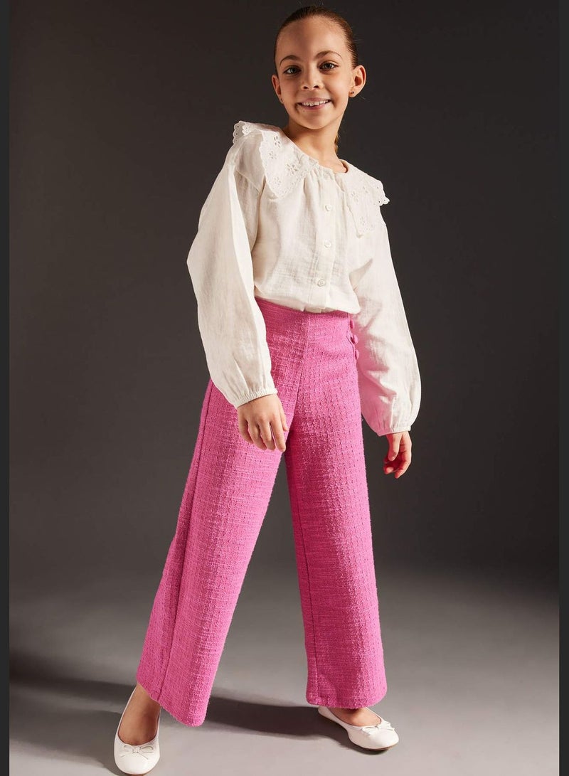 Girl Wide Leg Knitted Trousers