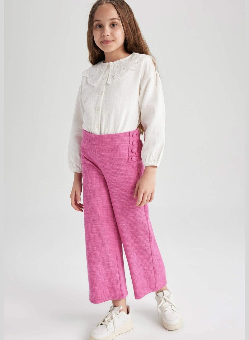 Girl Wide Leg Knitted Trousers