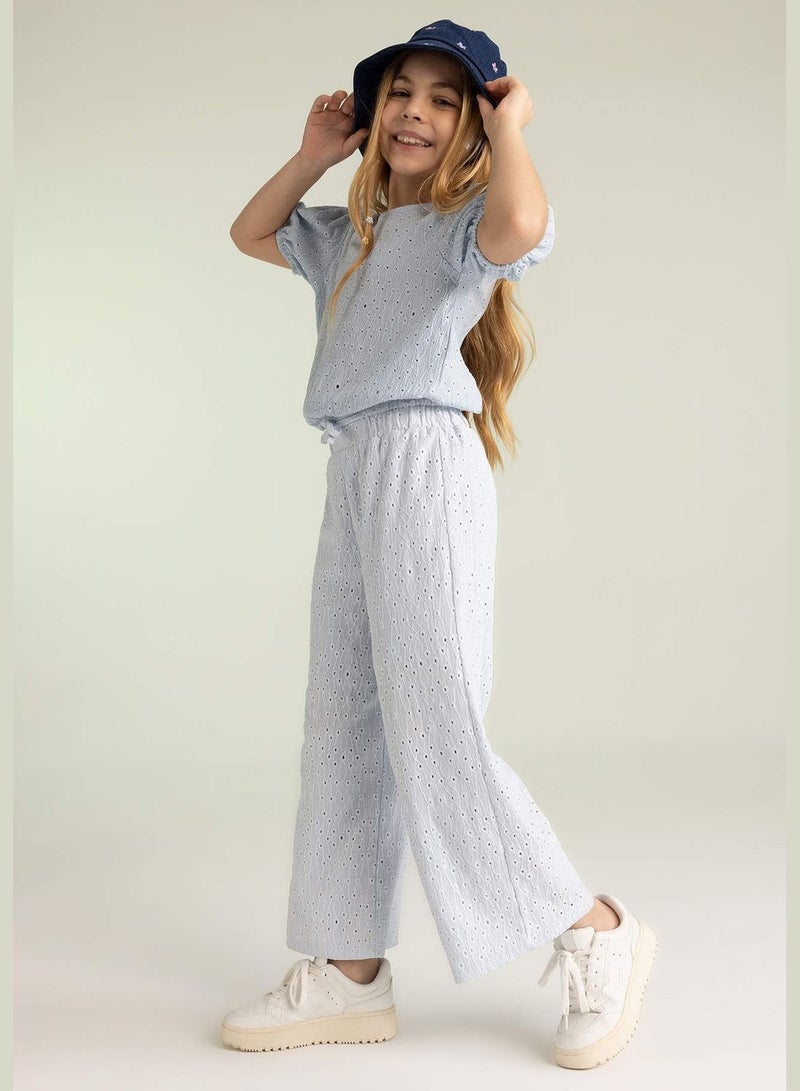 Girl Wide Leg Knitted Trousers