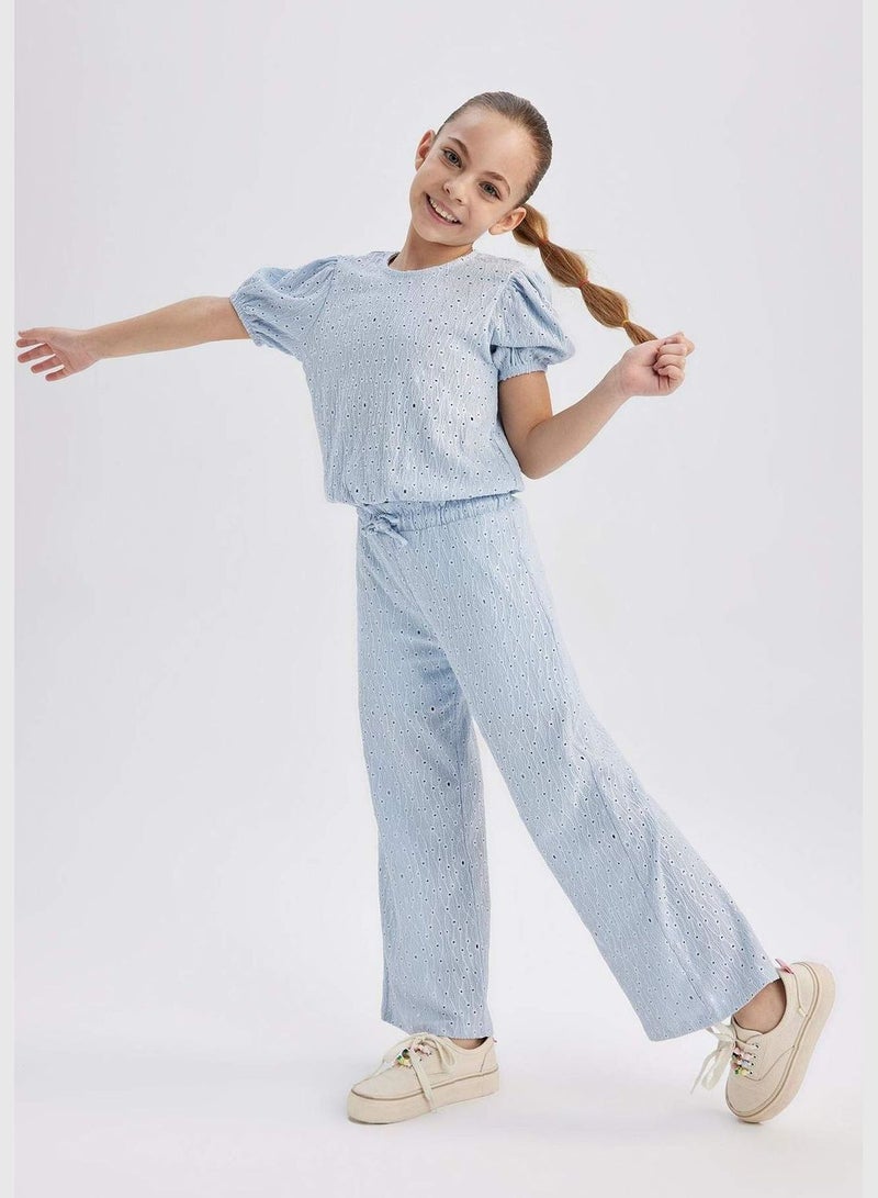 Girl Wide Leg Knitted Trousers