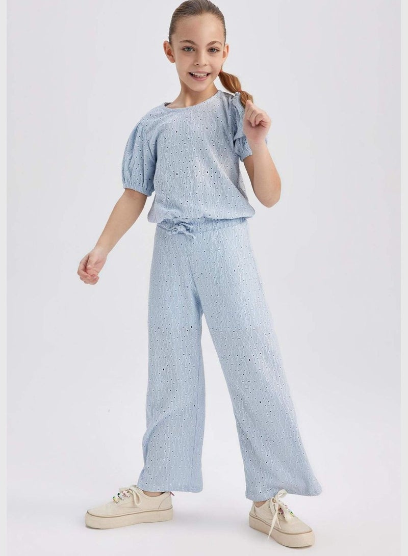 Girl Wide Leg Knitted Trousers
