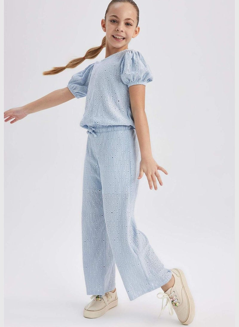 Girl Wide Leg Knitted Trousers