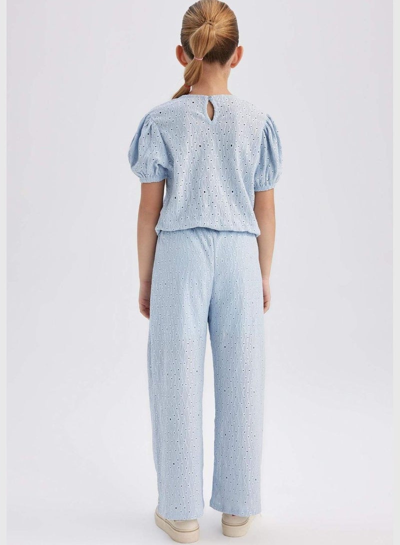 Girl Wide Leg Knitted Trousers
