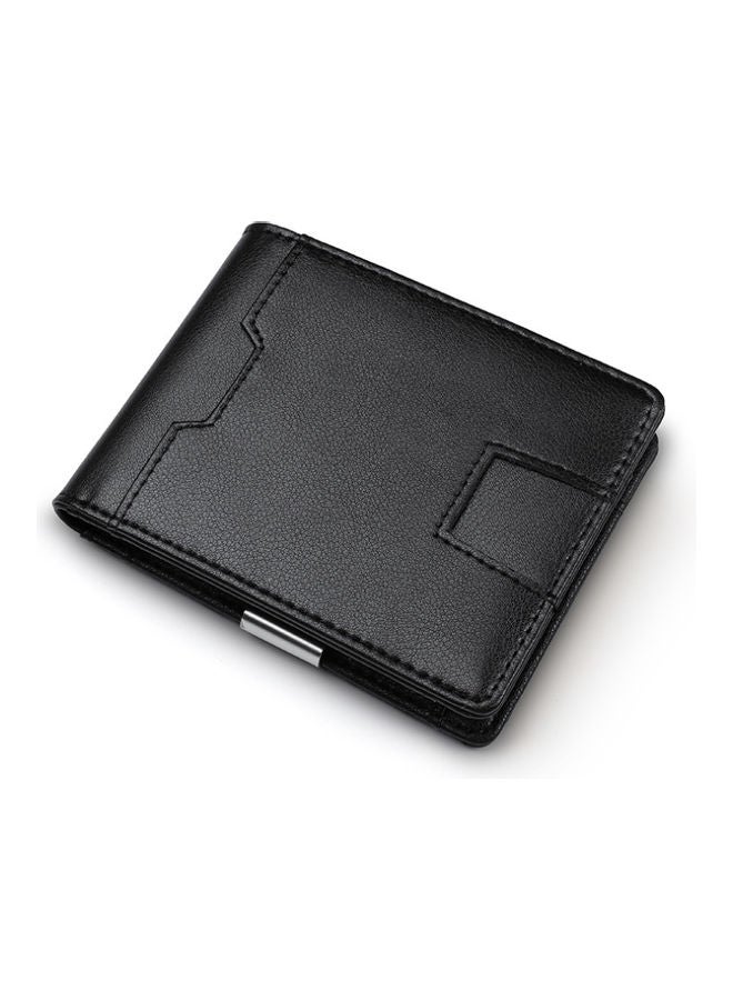 Leather Card Wallet Black