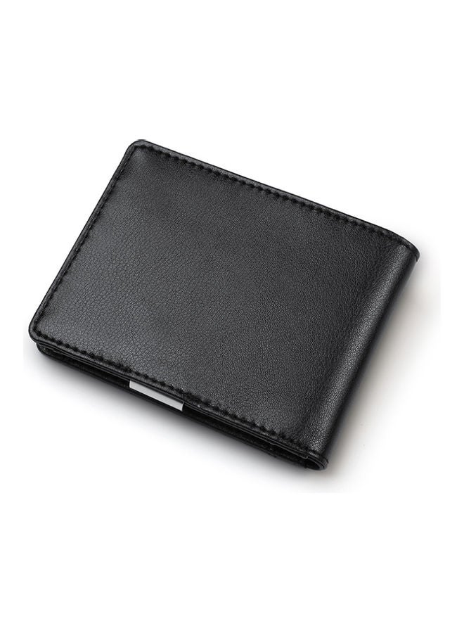 Leather Card Wallet Black