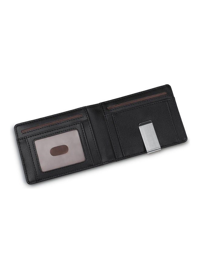 Leather Card Wallet Black