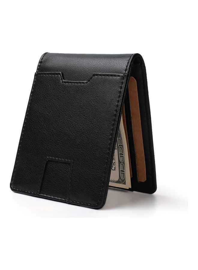 Leather Card Wallet Black