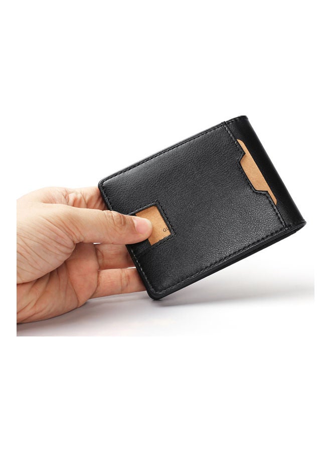 Leather Card Wallet Black