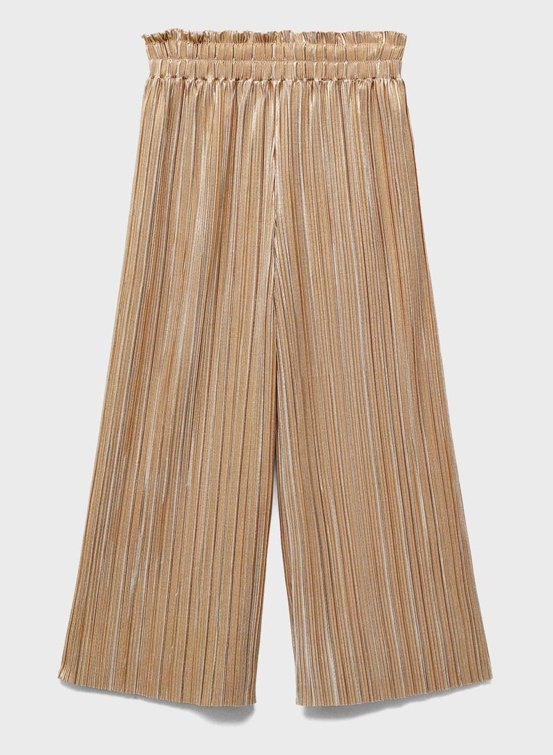 Kids Pleated Pants