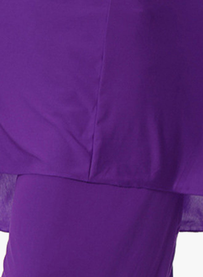 Long Sleeve Abaya Purple