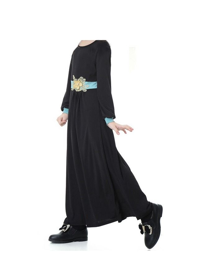 Kids Girls Long Sleeve Maxi dress Kaftan Robe