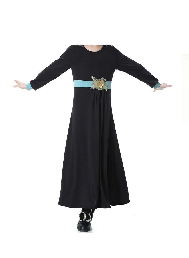 Kids Girls Long Sleeve Maxi dress Kaftan Robe