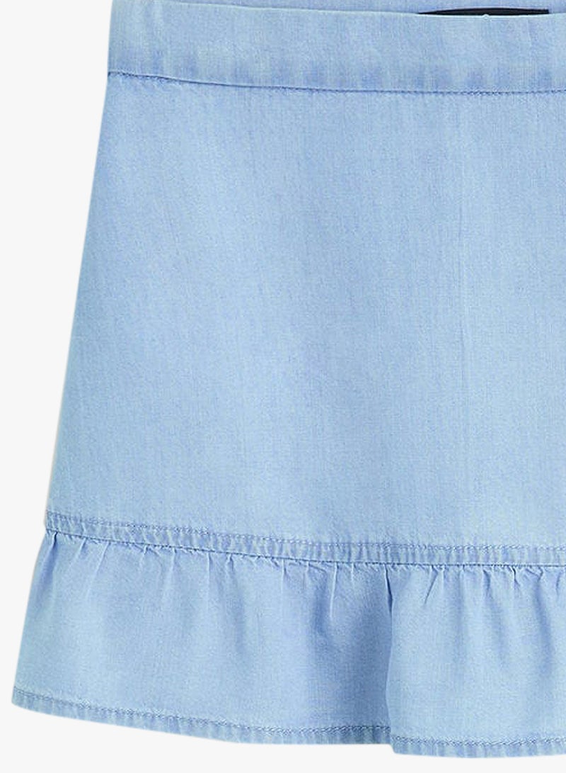 Estel Soft Denim Skirt Blue