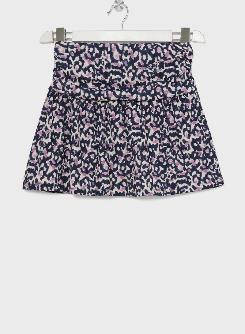 Kids Printed Midi Skirt