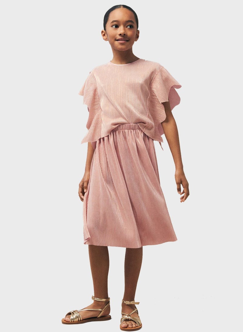 Kids Pleated Skirt