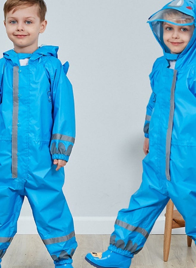 Breathable Waterproof Raincoat Blue