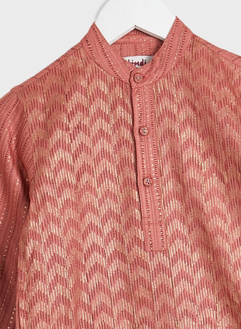 Kids Printed Long Kurta