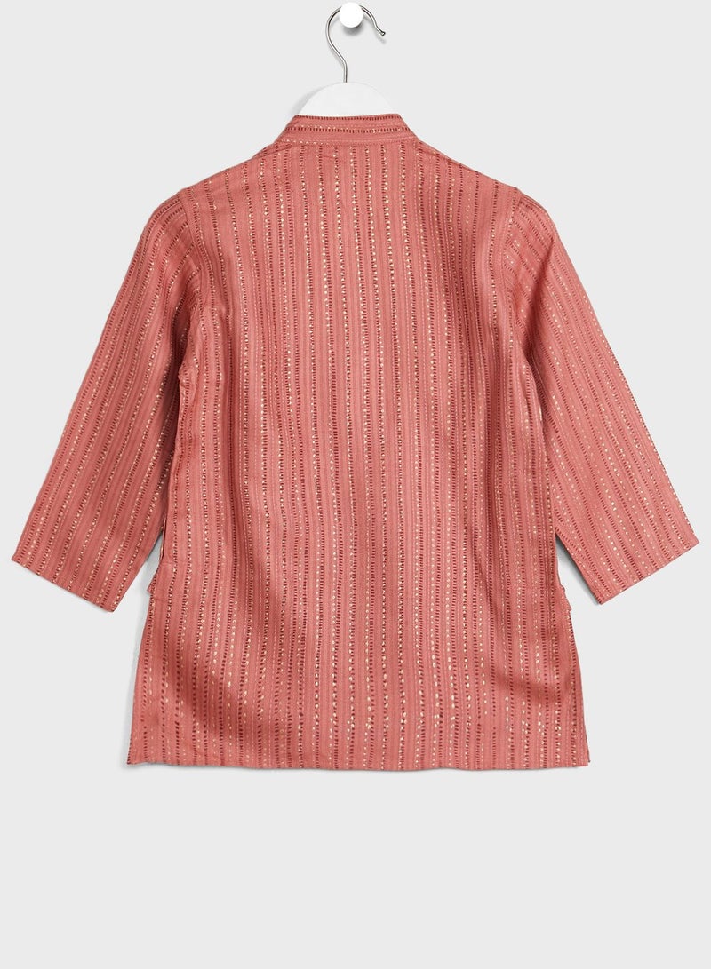 Kids Printed Long Kurta