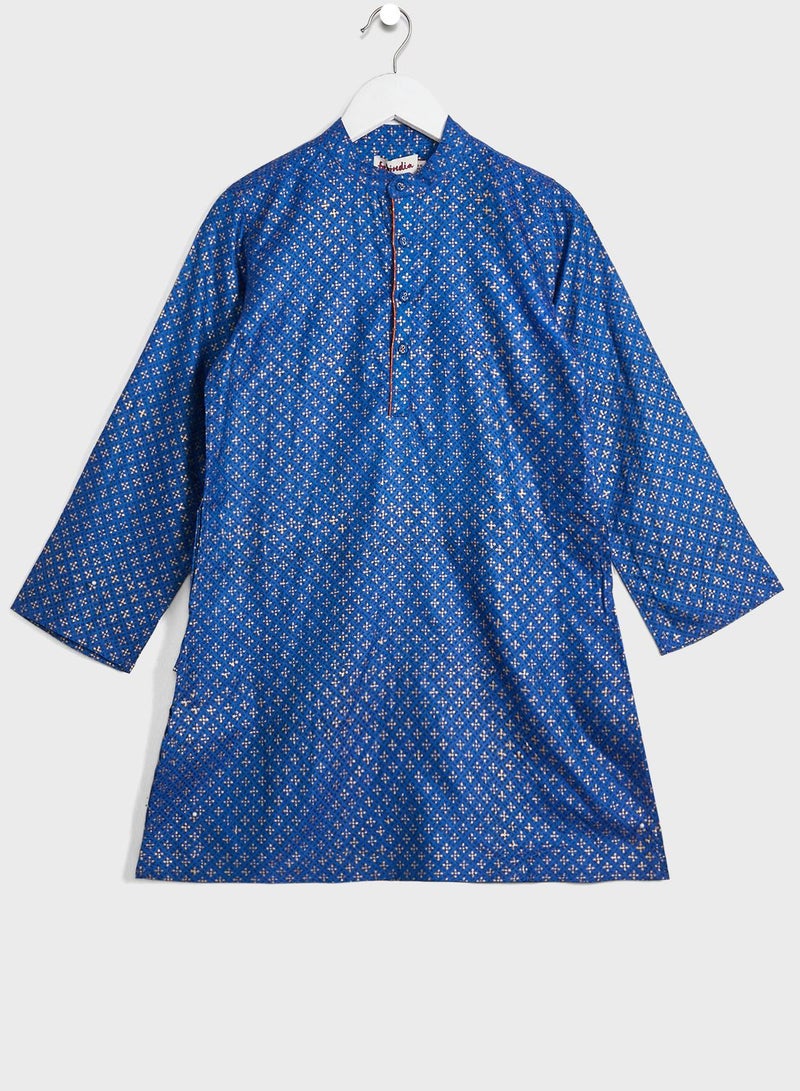 Kids Printed Long Kurta