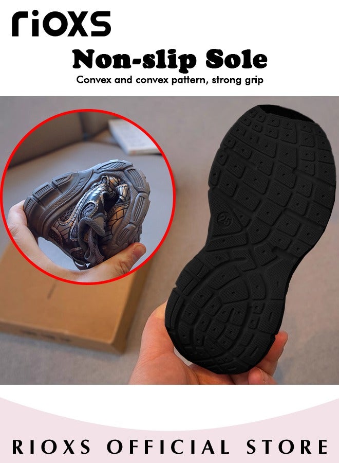 Kids' Sneakers Toddler Boys Girls Breathable Lightweight Running Sports Shoes Fashion Athletic Casual Shoes for School Casual Wear