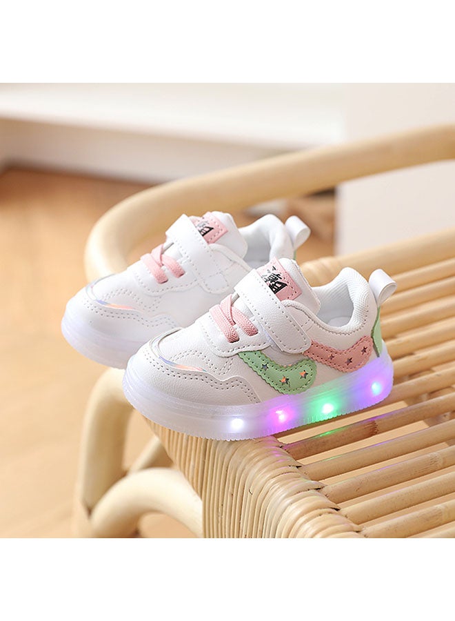 Boys and Girls' Fashionable Sports Shoes Lighting Toddler Walking Shoes Wearing Children's Shoes in Multiple Occasion