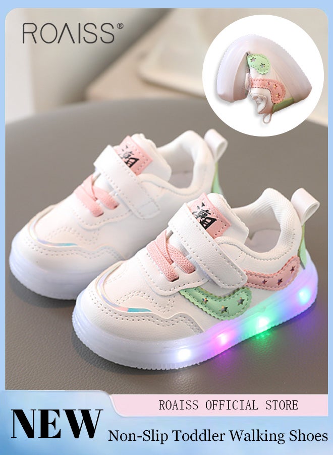 Boys and Girls' Fashionable Sports Shoes Lighting Toddler Walking Shoes Wearing Children's Shoes in Multiple Occasion