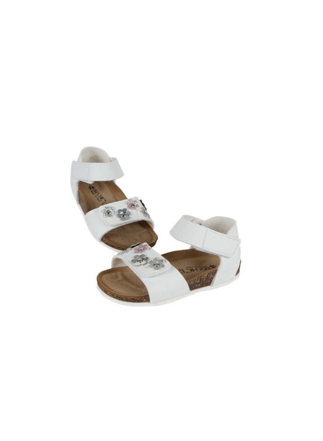 Biochic Girls Backstrap Sandal 012-434 807FMT-White