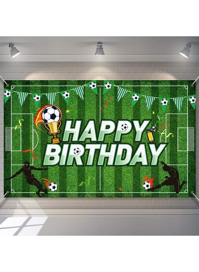 Soccer Birthday Party Backdrop Football Field Photo Background Soccer Theme Birthday Party Decorations Photo Booth Props For Boys Kids Cake Table Decorations 59 X 36 Feet