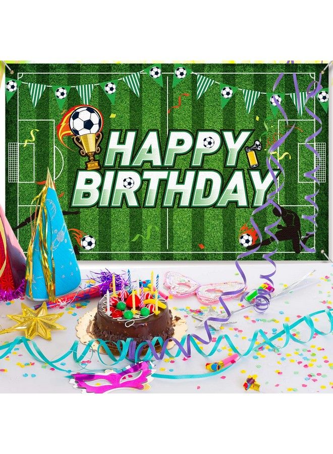 Soccer Birthday Party Backdrop Football Field Photo Background Soccer Theme Birthday Party Decorations Photo Booth Props For Boys Kids Cake Table Decorations 59 X 36 Feet