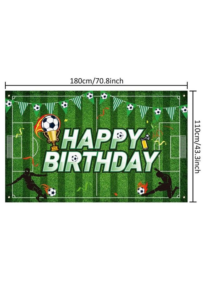 Soccer Birthday Party Backdrop Football Field Photo Background Soccer Theme Birthday Party Decorations Photo Booth Props For Boys Kids Cake Table Decorations 59 X 36 Feet