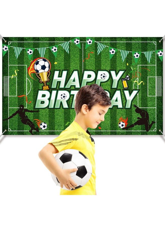 Soccer Birthday Party Backdrop Football Field Photo Background Soccer Theme Birthday Party Decorations Photo Booth Props For Boys Kids Cake Table Decorations 59 X 36 Feet