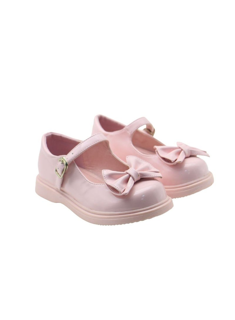 Mon Ami Girls and Kids School Shoes | Soft Bottom, Hook and Loop, Flats & Lightweight for Little Kid | Casual Baby Girl Shoes for Party, School Uniform, Black Dress & Wedding Dress