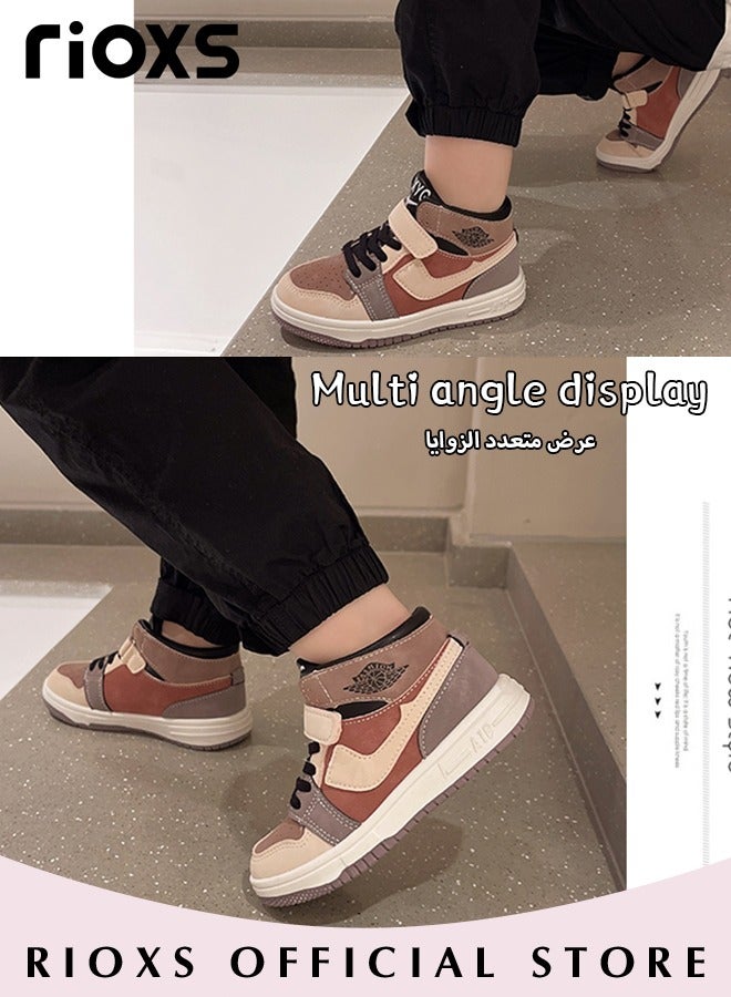 Kids' Soft Sole Sneakers Boys Girls Breathable Lightweight Running Sneakers Fashion Casual Sports Shoes