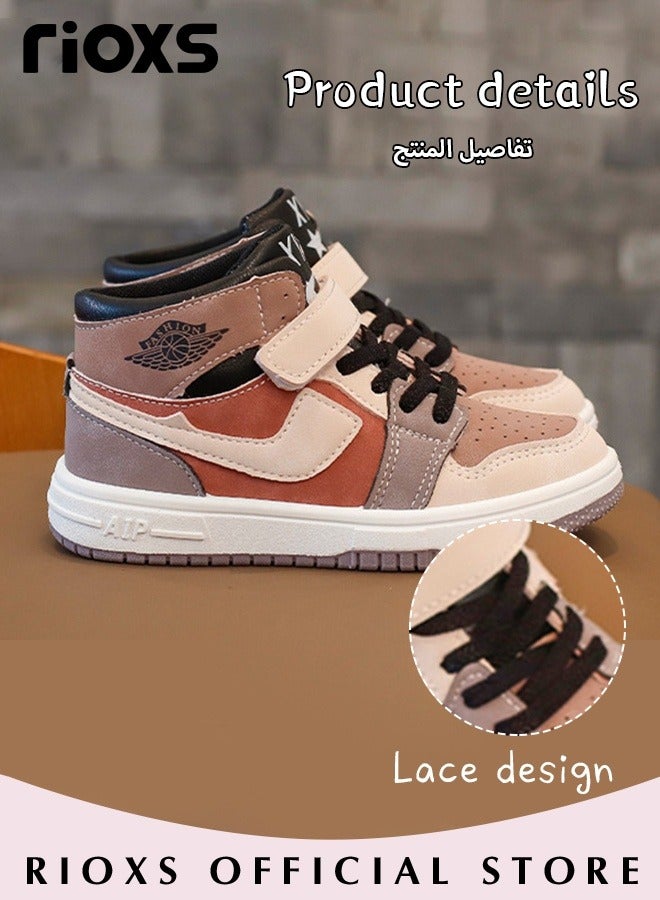 Kids' Soft Sole Sneakers Boys Girls Breathable Lightweight Running Sneakers Fashion Casual Sports Shoes