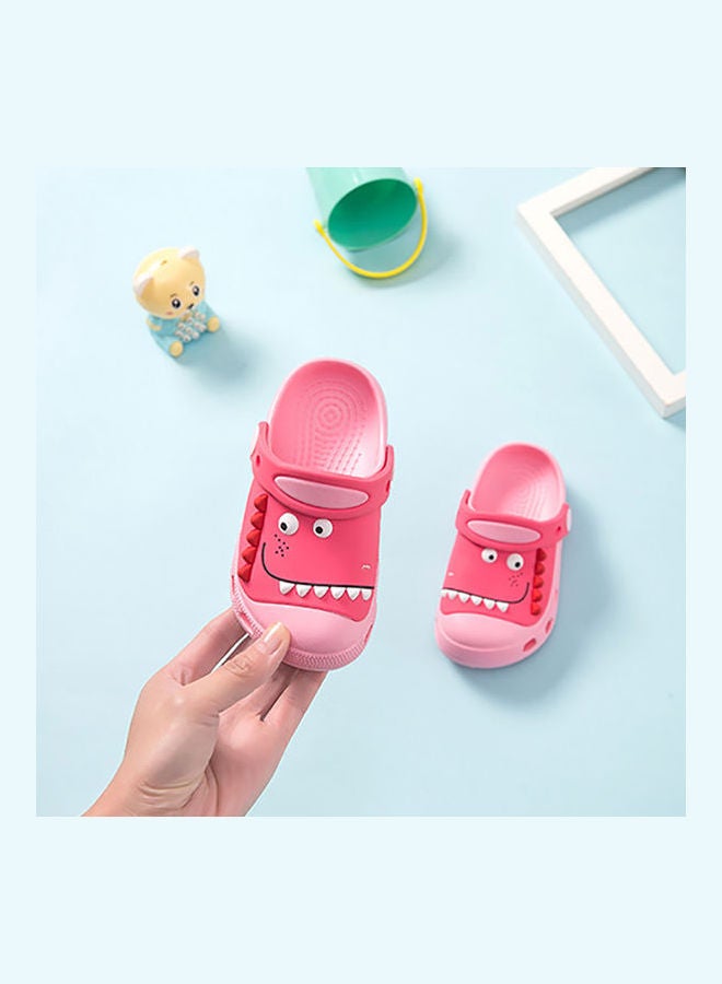 Breathable Dinosaur Design Sandals Pink